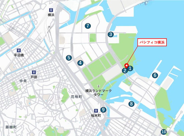 近隣ホテルマップ